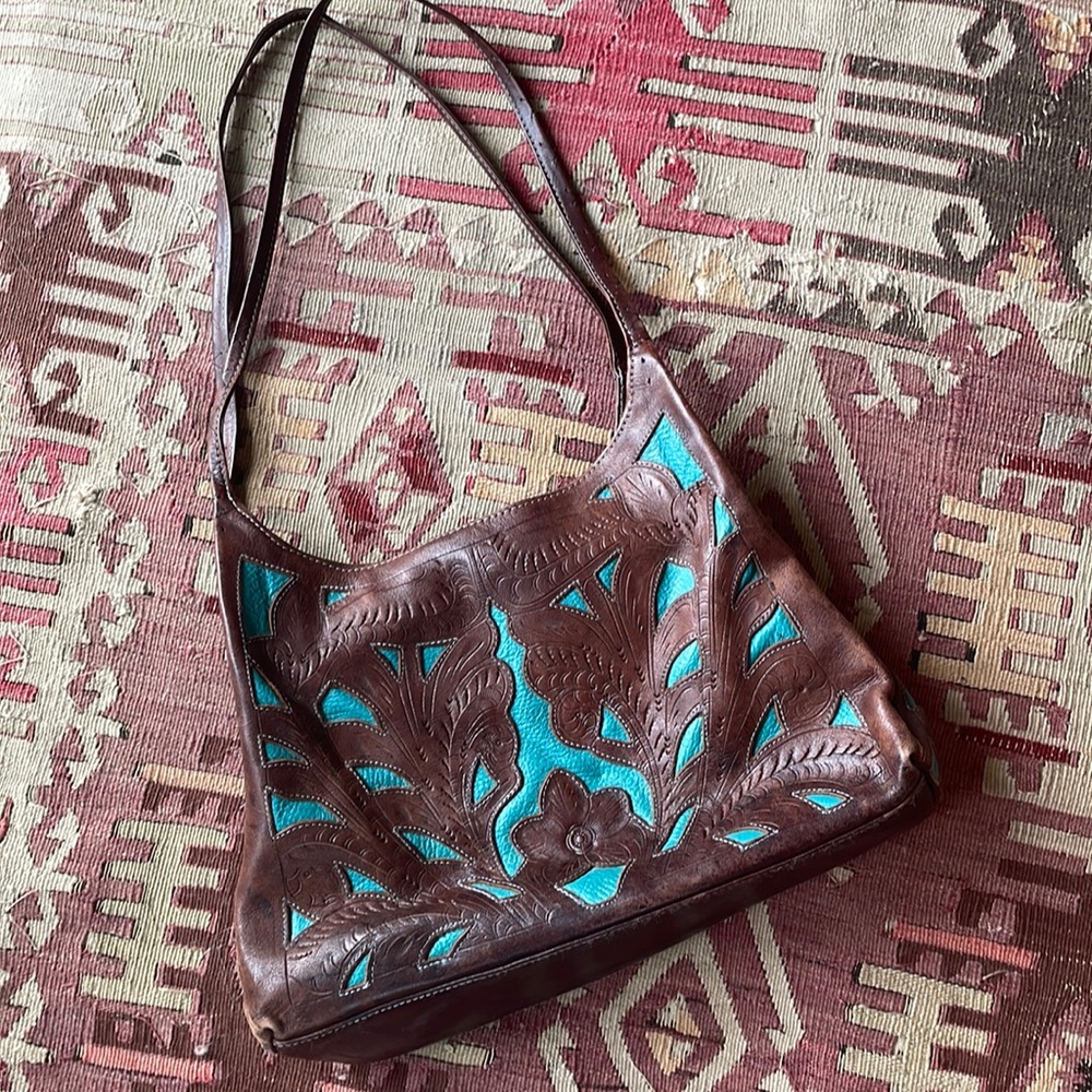 Tooled Leather Purse